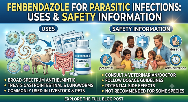 Fenbendazole 222mg for Parasitic Infections Uses & Safety Information