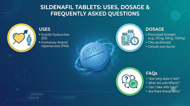 Sildenafil 50mg Tablets: Uses, Dosage & Frequently Asked Questions