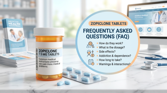 Zopiclone Tablets Frequently Asked Questions (FAQ)