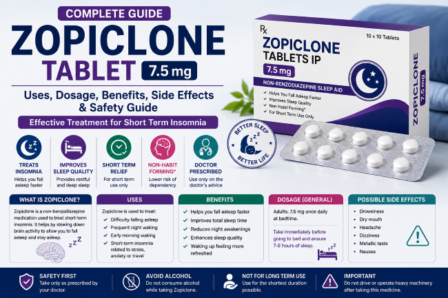 Zopiclone for Insomnia Uses, Benefits & Safety Information